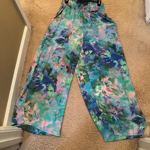 Floral Wide-Leg Pants